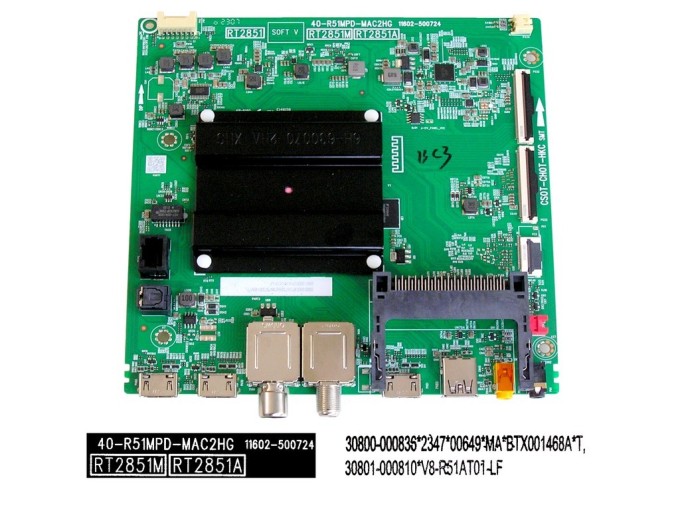 Základní deska LCD LED modulu pro TCL TV 30800-000836 / 30801-000810 / 40-R51MPD-MAC2HG