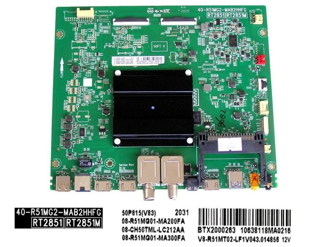 Základní deska LCD LED modulu TCL 08-R51MG01-MA200FA / 40-R51MG2-MAB2HHFG