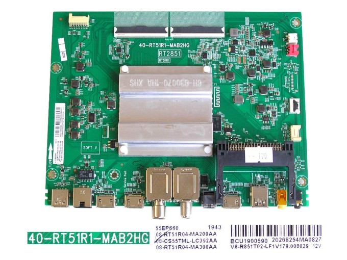 Základní deska LCD LED modulu TCL 08-RT51R04-MA200AA / 40-RT51R1-MAB2HG