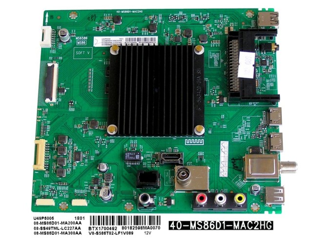 Základní deska LCD LED modulu TCL 08-MS86D01-MA200AA / 40-MS86D1-MAC2HG