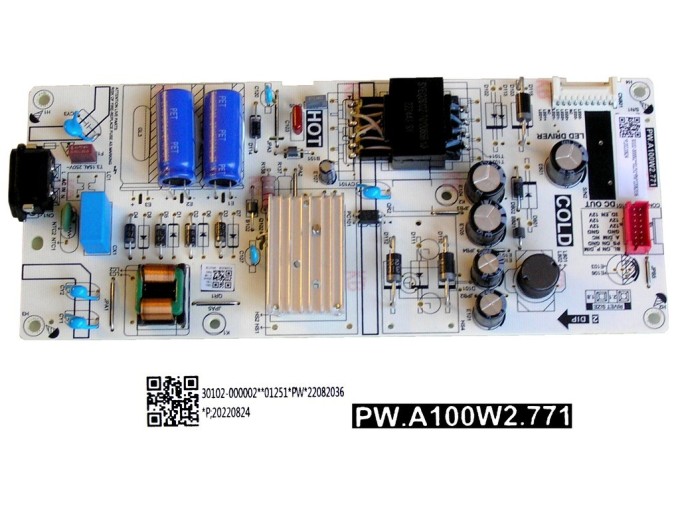 Napájecí zdrojová deska LCD modulu TCL 30102-000002 / PW.A100W2.771
