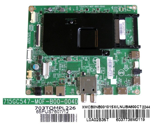 Základní deska LCD LED modulu Philips XMCB0NB00101SX / Main board 715GC547-M0F-B00-004D