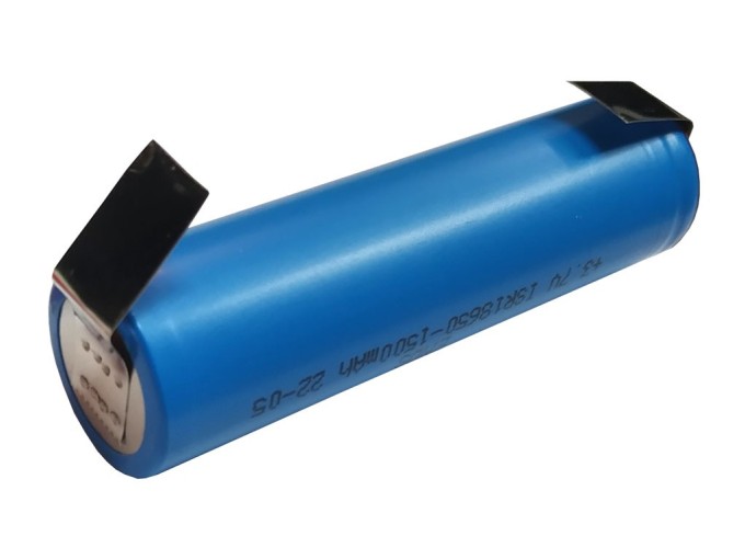 Li-Ion akumulátor 3,6V 1500mAh ISR18650 s pájecími vývody U