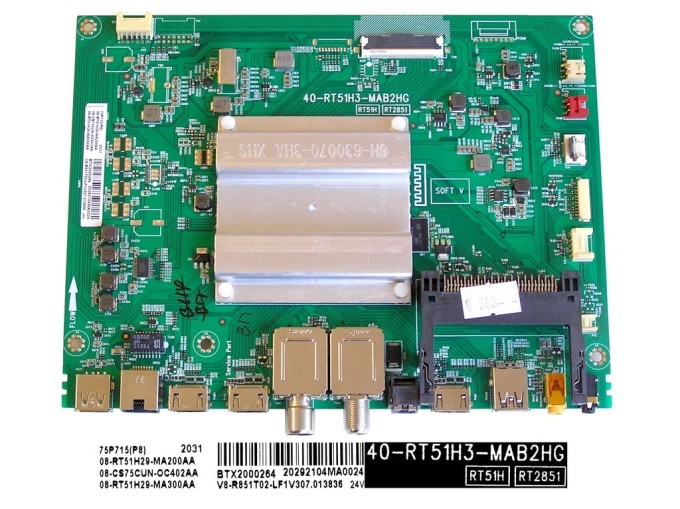 Základní deska LCD LED modulu TCL 08-RT51H29-MA200AA / 40-RT51H3-MAB2HG