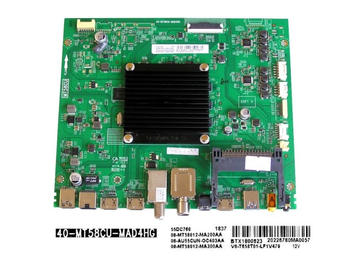 Základní deska LCD LED modulu TCL 08-MT58012-MA200AA / 40-MT58CU-MAD4HG