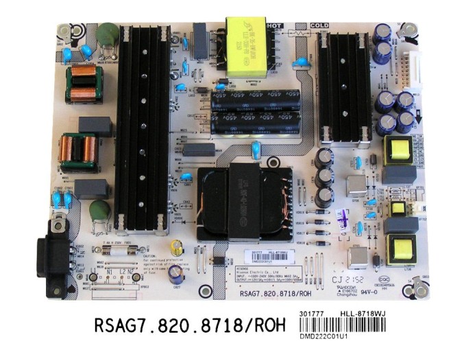 Napájecí zdrojová deska LCD Hisense RSAG7.820.8718/ROH HLL-8718WJ