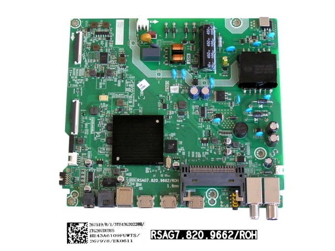 Základní deska LCD modulu Hisense 43AE7000F main board HE43A6109FUWTS