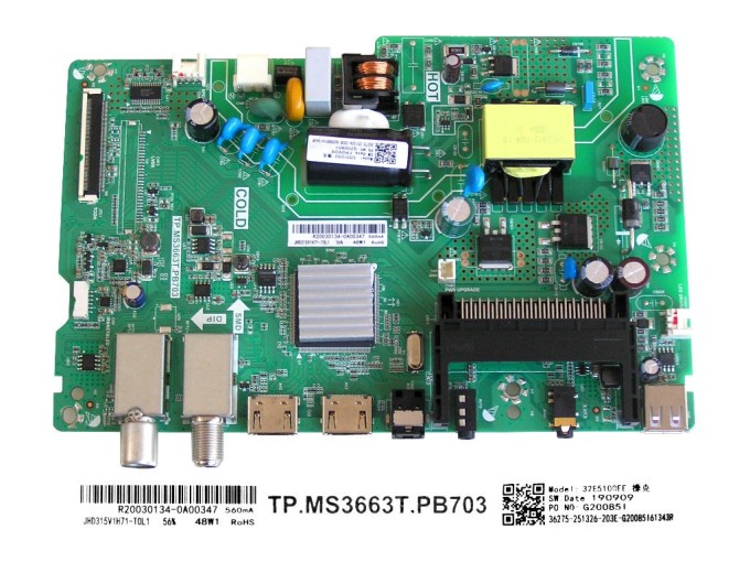 Základní deska LCD modulu Hisense 32B5100 / 32E5100EE