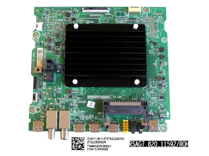 Základní deska LCD modulu Hisense 75A7GQ main board 75A60GEVS RSAG7.820.11592