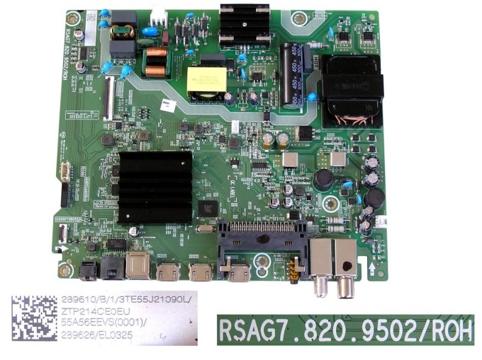 Základní deska LCD modulu Hisense 55A7100F main board RSAG7.820.9502/ROH