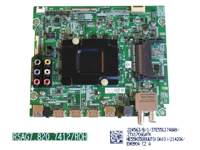 Základní deska LCD modulu Hisense H55NEC5605 main board HE55N3500UWTS(0010) RSAG7.820.7412/ROH