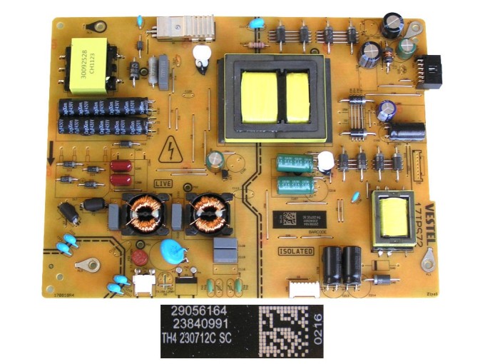 Napájecí zdrojová deska 17IPS72 pro LCD TV Vestel 23840991