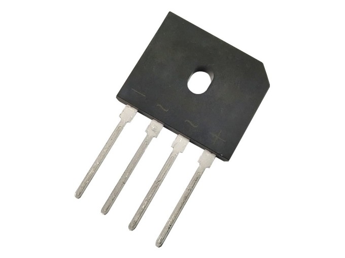 Jednofázový usměrňovací můstek GBU8M 1000V 8A plochý