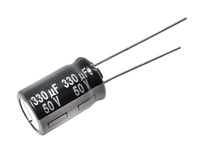 Elektrolytický kondenzátor 330uF 50V 105°C low ESR Panasonic NHG
