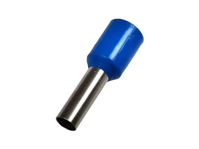 Izolovaná krimpovací dutinka modrá 4,0 mm², 10 ks