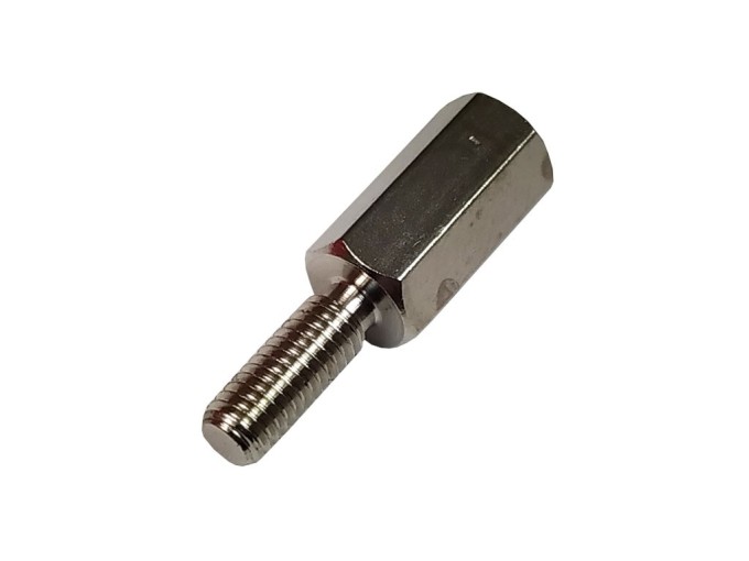 Kovový šestihranný distanční sloupek s M3 vnějším a vnitřním závitem, délka 10 mm