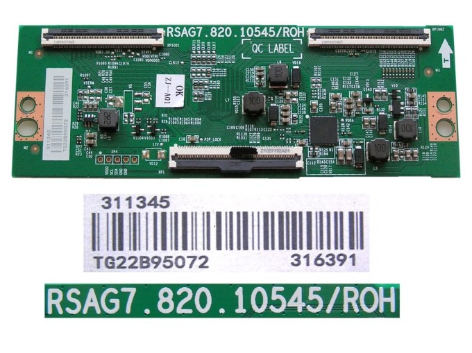 T-CON LCD modul RSAG7.820.10545/ROH pro Hisense 75" TV