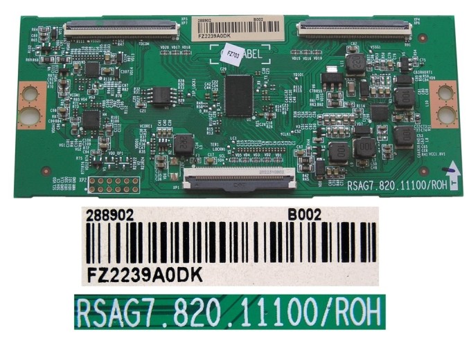 T-CON LCD modul RSAG7-820-11100/ROH pro Hisense 65" TV