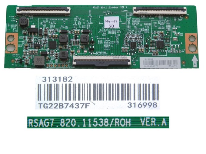 T-CON LCD modul RSAG7.820.11538/ROH pro Hisense TV 55"