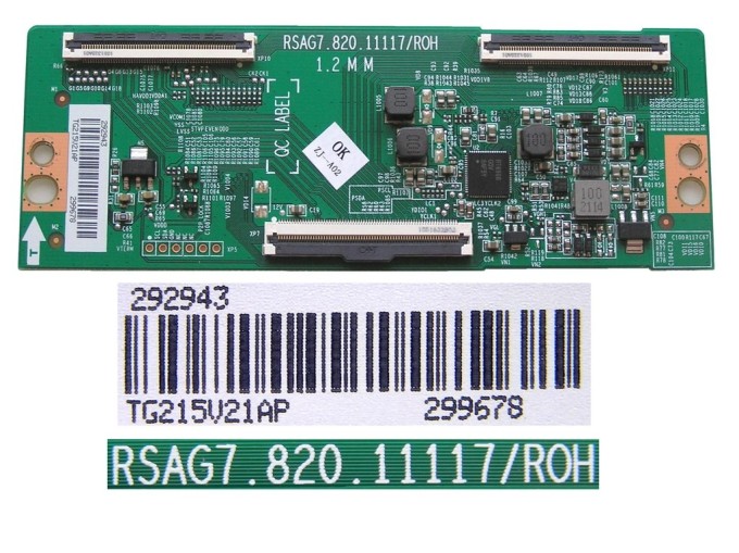 T-CON LCD modul RSAG7-820-11117/ROH pro Hisense 65" TV