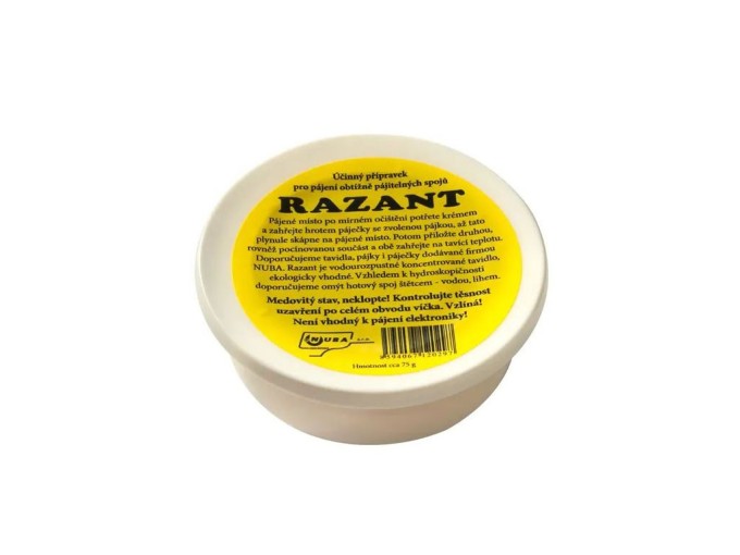 Pájecí pasta RAZANT 75g pro obtížné spoje