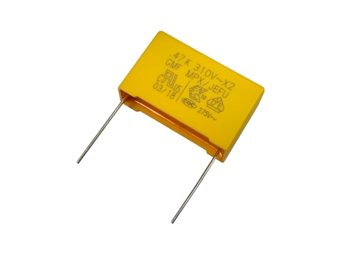 Fóliový kondenzátor 470nF 275V AC X2 polypropylenový ±10% RM 27,5mm