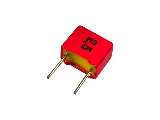 Fóliový kondenzátor 1.0nF 63V AC / 100V DC, polypropylenový FKP, ±2.5%, RM 5.0mm