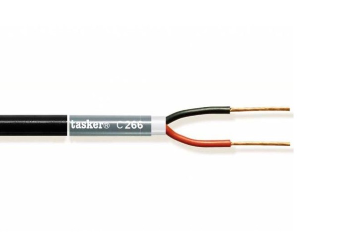 Ohebný audio kabel kulatý 2x2,00 mm² nestíněný – metráž TAS-C266