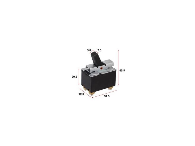 Páčkový vypínač pro elektrické nářadí FD2-5/2F 250V 5A