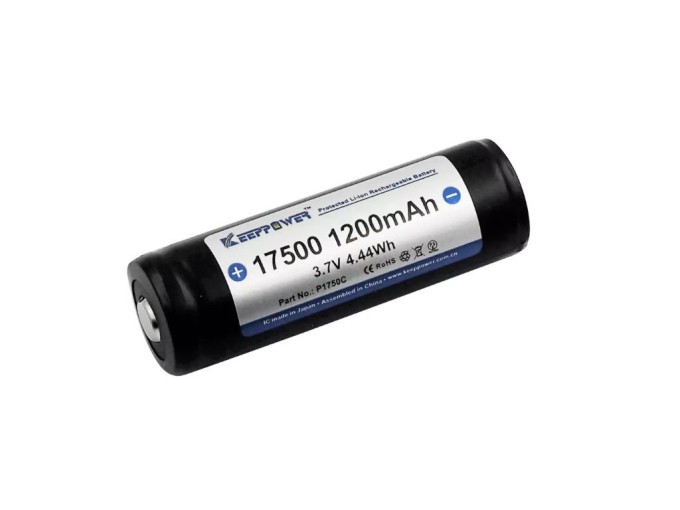 Li-Ion akumulátor 3,6V 1200mAh ICR17500 s PCB ochranou Keeppower
