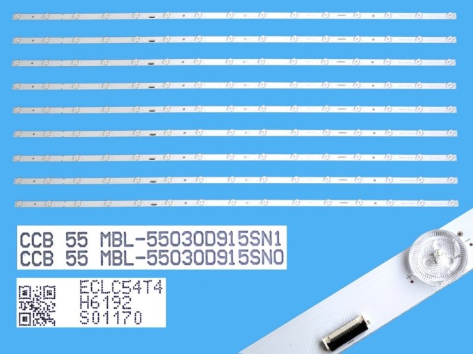 Sada LED podsvícení 1080mm pro Sony LCD TV 55" – 9 kusů D-LED pásků