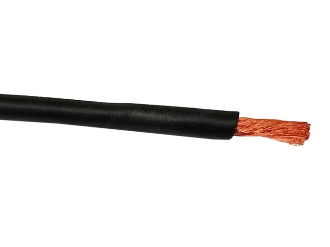 Silikonový kabel Cu lanko 1,5 mm² černý - metráž