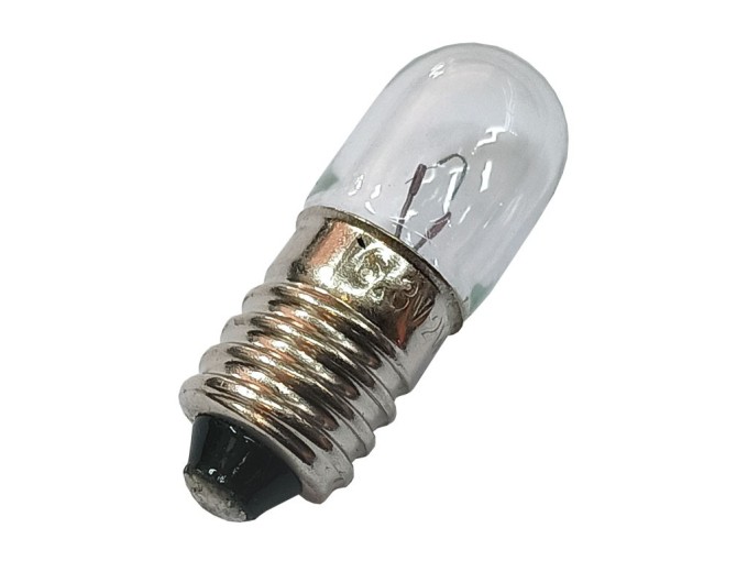 Válcová žárovka do trafopájky 6.3V 300mA patice E10 2W