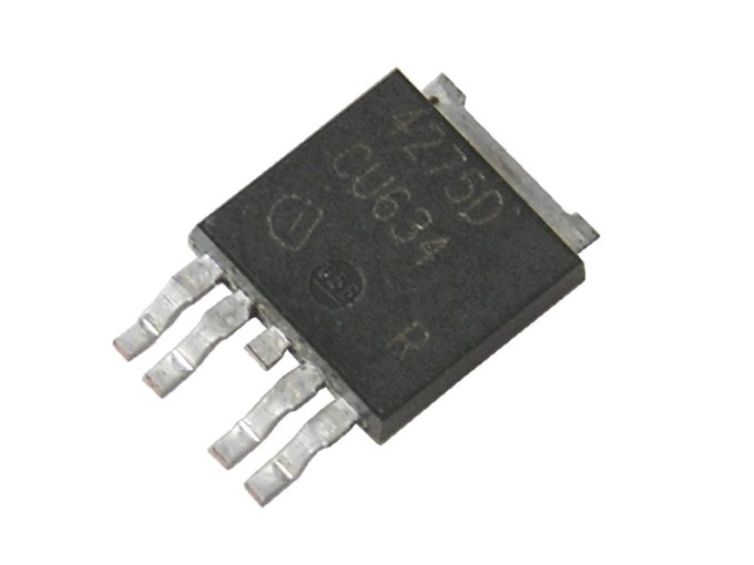 DC stabilizátor napětí +5V 0,45A s reset obvodem TLE4275D