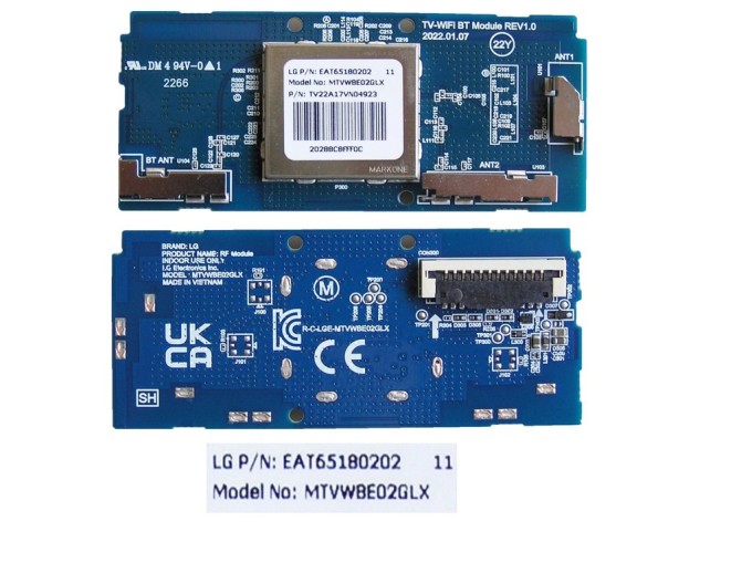 WiFi síťový modul LCD LED TV LG EAT65180202 / MTVWBE02GLX