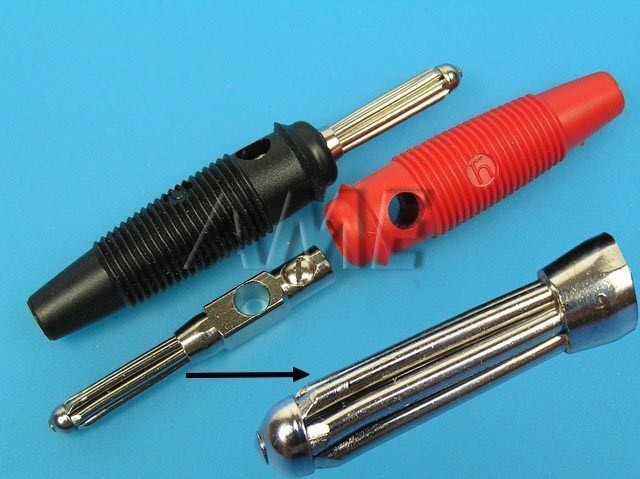 Pájecí banánek Hirschmann 30A černý 4mm BUELA30KSW