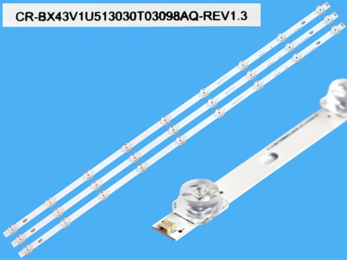 Sada LED podsvitu 761mm pro Hisense 43" LCD TV, 3 kusy