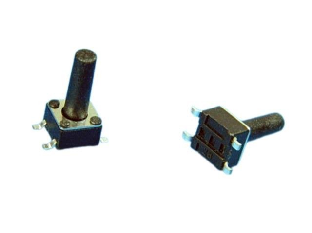 SMD mikrotlačítko 4,5 x 4,5 mm s výškou 10 mm