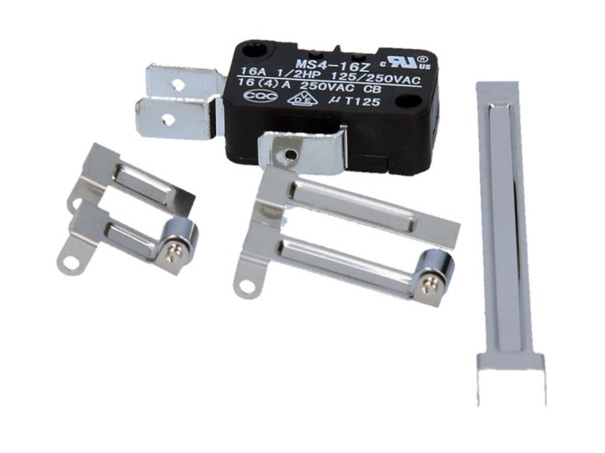 Univerzální mikrospínač MW MS300 do mikrovlnné trouby s přepínacím kontaktem FASTON 6.3 mm