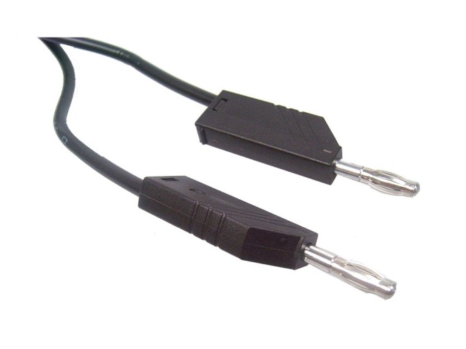 Měřicí kabel banánek - banánek černý 10A ML100 HIRSCHMANN