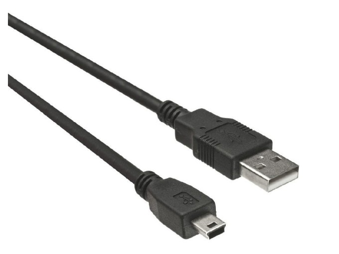 USB kabel typ A - mini USB 5 pin, 2 metry