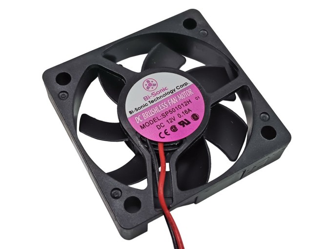 12V ventilátor 50x50x10 mm s volnými dráty Bi-Sonic SP501012H