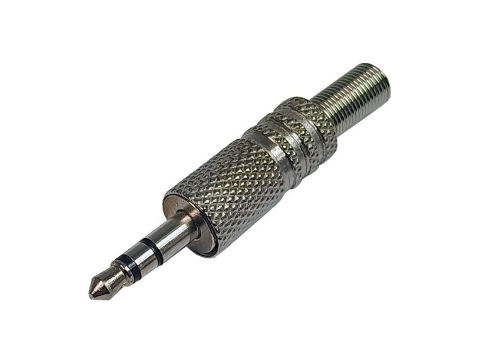 3,5mm stereo jack konektor samec kovový