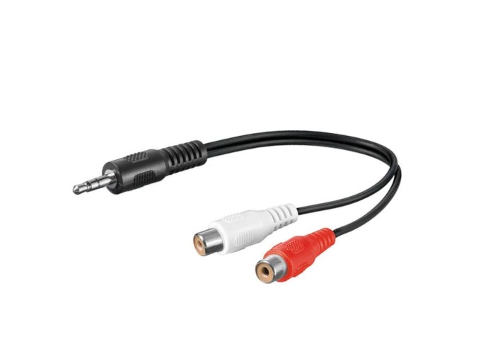 Audio kabel 3,5mm jack na 2x cinch 0,2 m