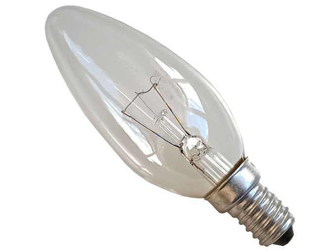 Svíčková žárovka E14 40W 230V pro průmyslové osvětlení