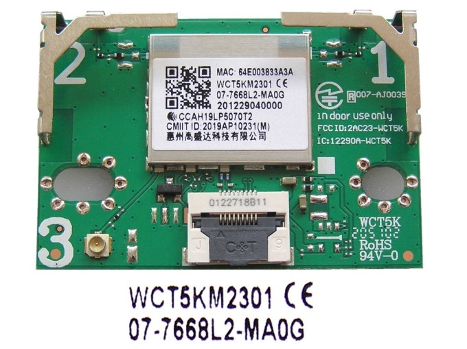 WiFi modul pro LCD LED TV TCL 07-7668L2-MA0G / WCT5KM2301