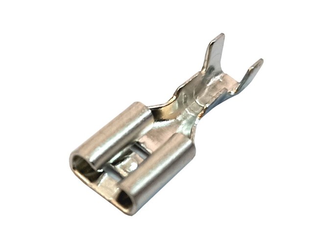 Faston konektor 4,8 mm zásuvka plochá krimpovací