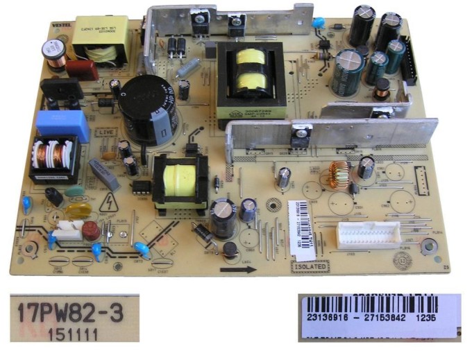 Zdrojový LCD modul 17PW82-3-26-3 / 17PW25-4 pro Vestel TV