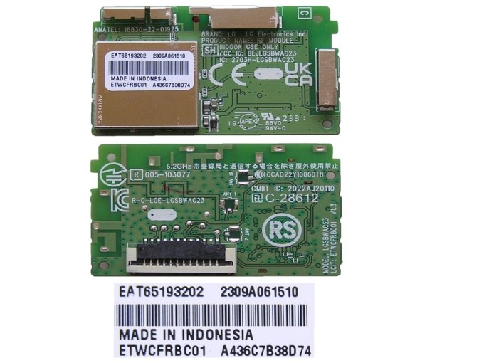 WiFi modul pro LCD LED TV LG EAT65193202 / ETWCFRBC01