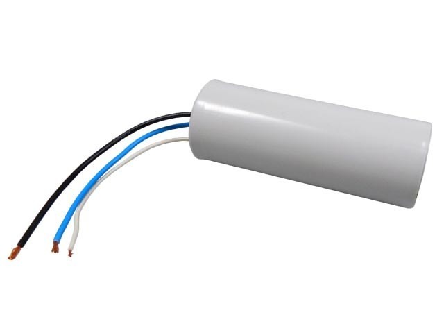 Dvojitý rozběhový kondenzátor 34uF / 8uF 450V s drátovými vývody